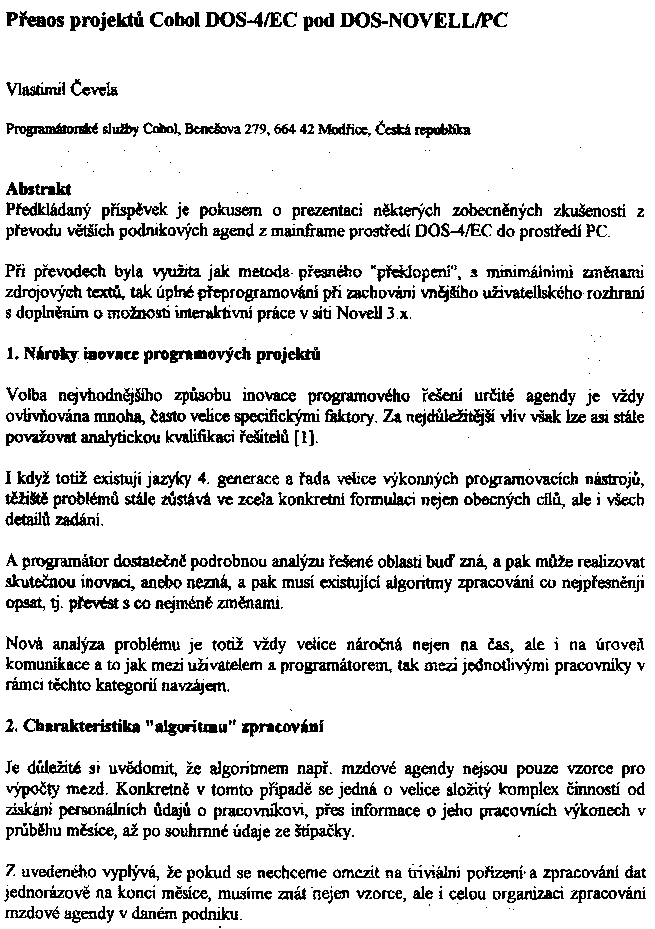 Obrázek stránky textu