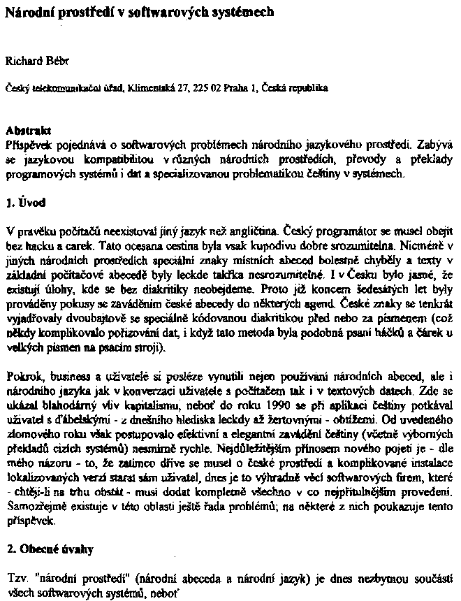 Obrázek stránky textu